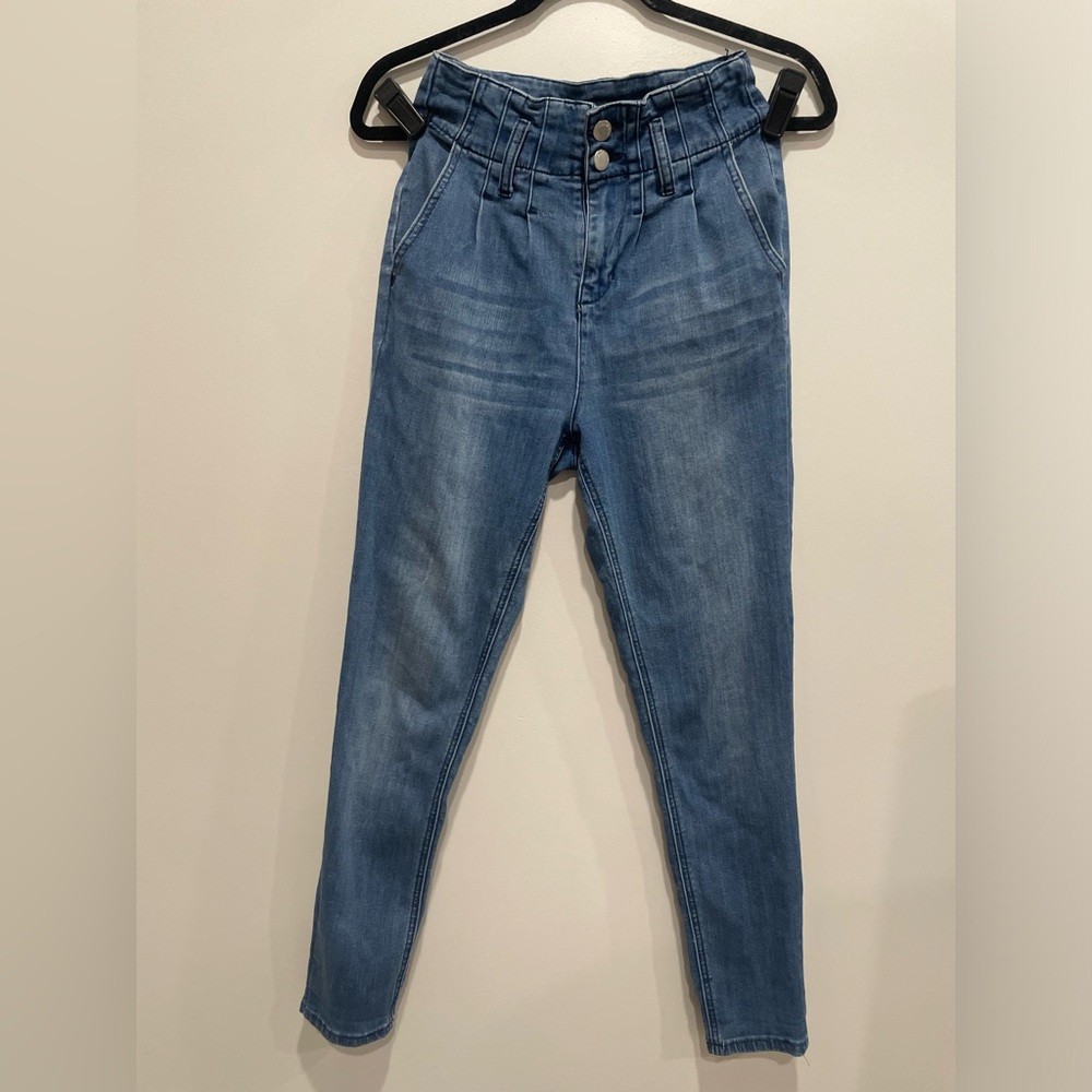 Size 3 Vintage Denim Blvd Jeans High Rise Waist W/cute Pleats